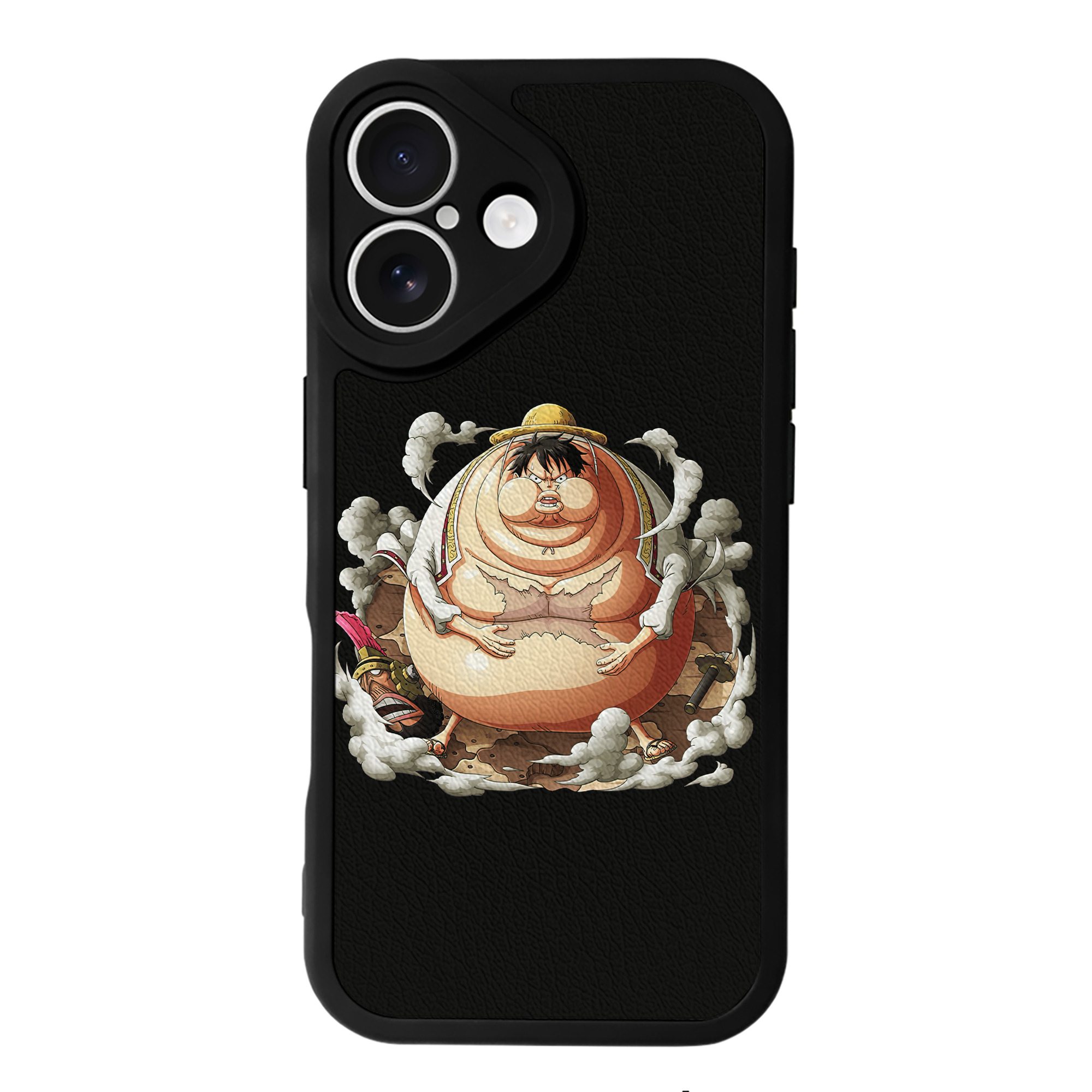 （画像用） ワンピース モンキー・D・ルフィ ONE PIECE Monkey D. Luffy 【iPhone 16シリーズ対応】シリコンスマホケース（レザー調） 材質：シリコン